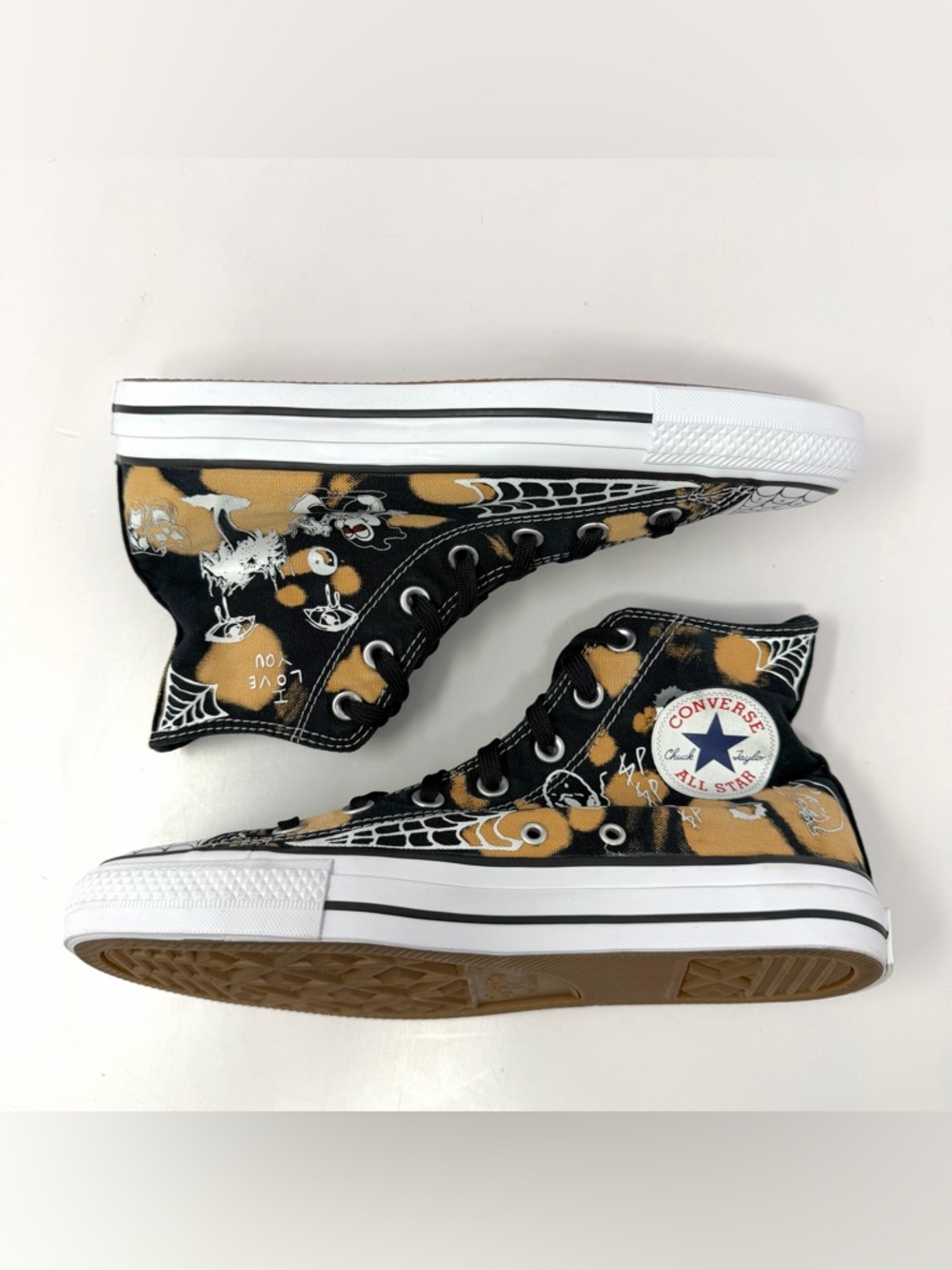 Converse Sean Pablo CTAS Pro Paradise Sneakers Mens 6 /Womens 8 Black Bleach EUC - Picture 3 of 9